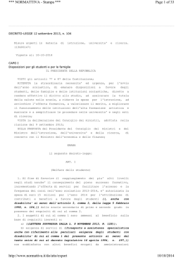 Decreto Carrozza - Sito Ufficiale del Comune di Faenza
