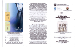 Iniziativa accreditato dal corso di Laurea in Scienze Bibliche e