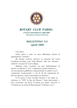 aprile 2009 - Rotary Club Parma