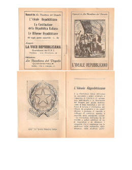 L`ideale repubblicano - Alleanza Repubblicana