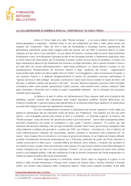 La collaborazione di Gabriele Rosa al &ldquo;Crepuscolo&rdquo; di Carlo Tenca
