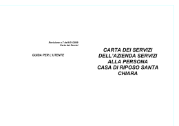carta dei servizi_rsa - Fondazione Santa Chiara