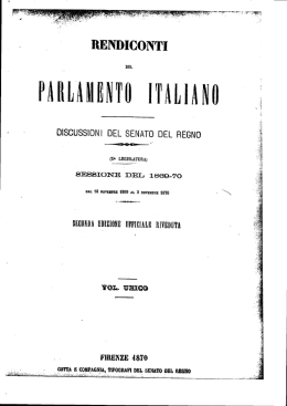 pirlimiinwi italiani - Senato della Repubblica
