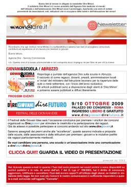9/10 ottobre 2009 clicca qui!!! guarda il video di presentazione