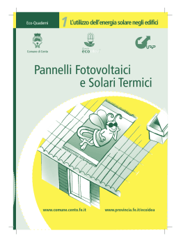 Pannelli fotovoltaici e solari termici