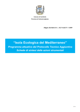 Isola Ecologica del Mediterraneo - Regione Autonoma della Sardegna