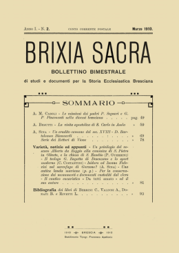 n. 2 - 1910 - Brixia Sacra