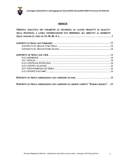 indice - Provincia Regionale di Palermo