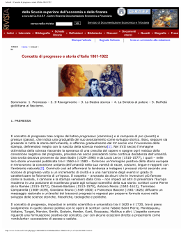 Articoli > Concetto di progresso e storia d`Italia 1861-1922