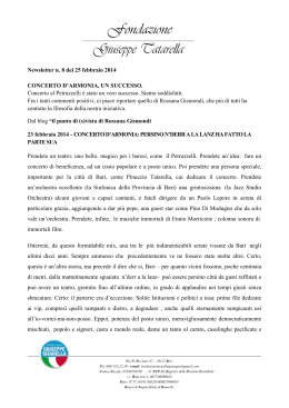 Newsletter n8 - Fondazione Giuseppe Tatarella