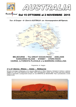 stampa il programma di viaggio