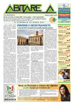 Marzo - Abitare a Roma