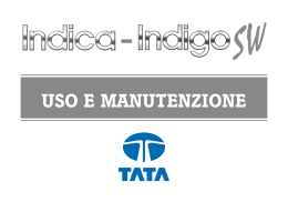 Manuale di Uso - Tata Indica-Indigo sw MY2010