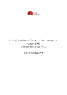 note esplicative ateco 2007