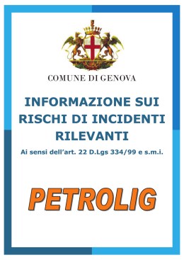 Petrolig - Comune di Genova.