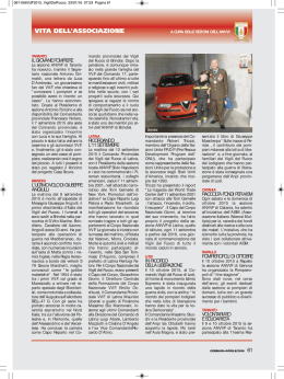 vita dell`associazione - Associazione Nazionale dei Vigili del Fuoco