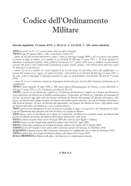 Libro I Organizzazione e funzioni