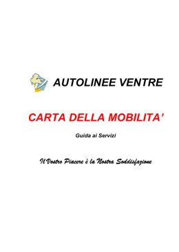 Carta Mobilità - Autolinee Ventre