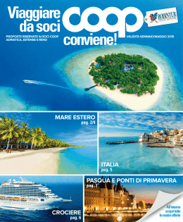 Mare estero italia crociere PasQUa e Ponti di