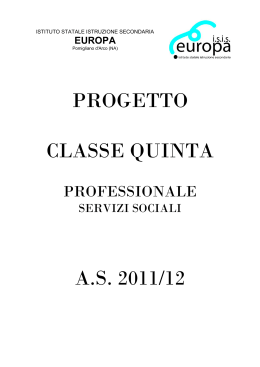 progetto classe quinta as 2011/12