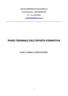 PTOF scaricabile pdf - Istituto Comprensivo di Sarzana