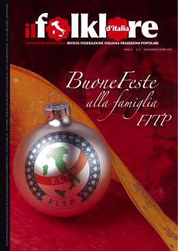 Novembre-Dicembre 2007 - Federazione Italiana Tradizioni Popolari