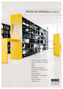 Mobili da biblioteca 2012/14 - Schulz Speyer Bibliothekstechnik AG