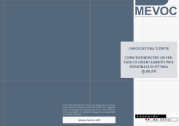checklist dell`utente come riconoscere un ser- vizio di