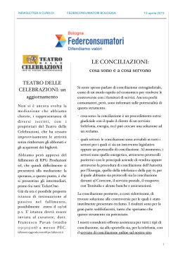 newsletter aprile 2015 - Federconsumatori Bologna