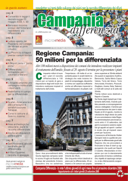 Newsletter Campania Differenzia n. 12 del 31/07/2008