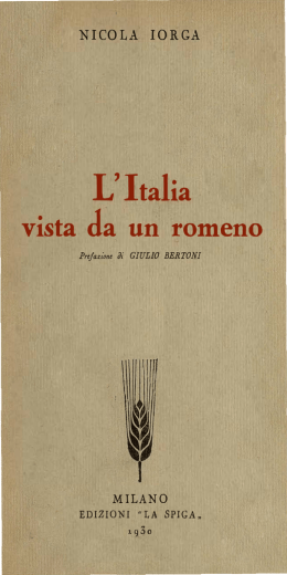 L`Ital&icirc;a v&icirc;sta da