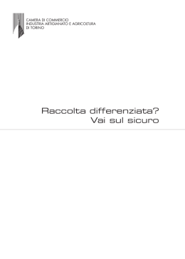 Raccolta differenziata? Vai sul sicuro