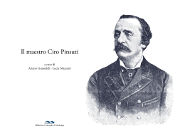 Il maestro Ciro Pinsuti