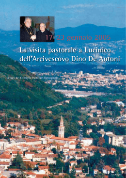 Visita pastorale a Lucinico 2005 - Associazionismo