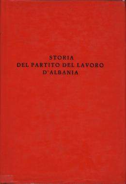 Storia del Partito del Lavoro d`Albania (Seconda edizione)