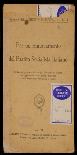 del Partito Socialista Italiano