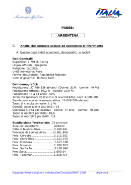 indice piano escutivo 2005 - Ministero degli Affari Esteri e della