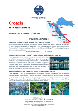 TOUR DELLA DALMAZIA-SOLO