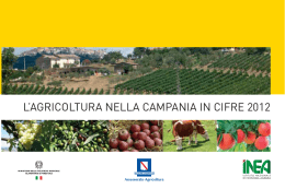 l`agricoltura nella campania in cifre 2012 - INEA