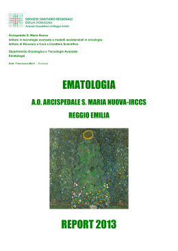 Report Ematologia 2013