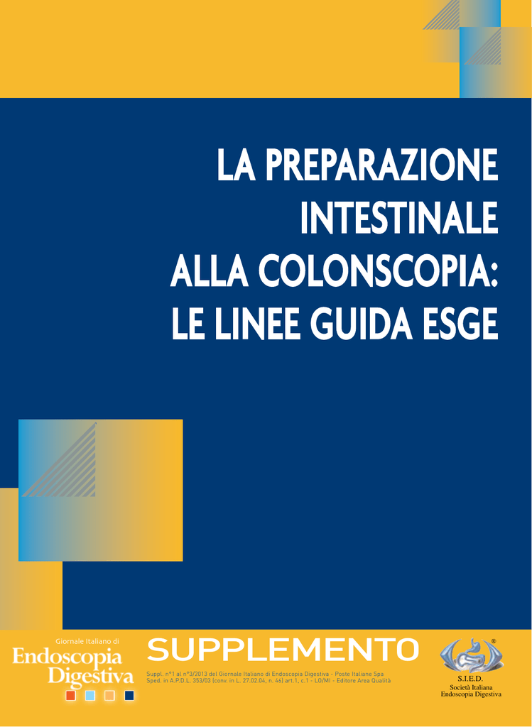 nessuna dieta residua per colonscopia virtuale