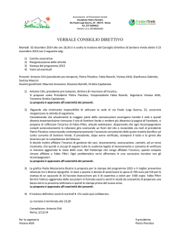 Verbale Comitato Direttivo 02/12/2014