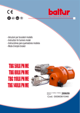 TBG 50LX PN ME. TBG 80LX PN ME. TBG 110LX PN ME