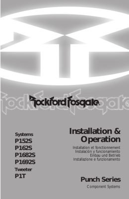Installation & Operation