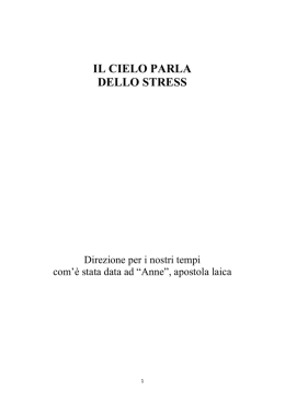 il cielo parla dello stress