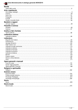 Catalogo generale in PDF