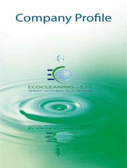 Scarica il Company Profile di Ecocleaning