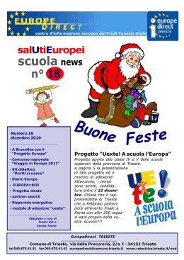 NewsletterScuola18 &ndash; dicembre 10 - Europe Direct