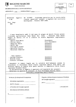 seduta del pag. - Il sito delle norme della Regione Marche