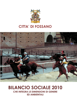 BILANCIO SOCIALe 2010